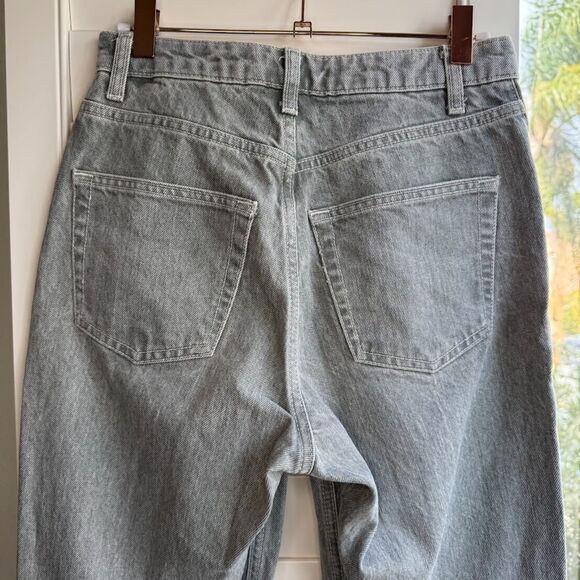 TOPSHOP Idol Mom jeans with twisted seams in light grey size W26 L30 - Picture 6 of 9